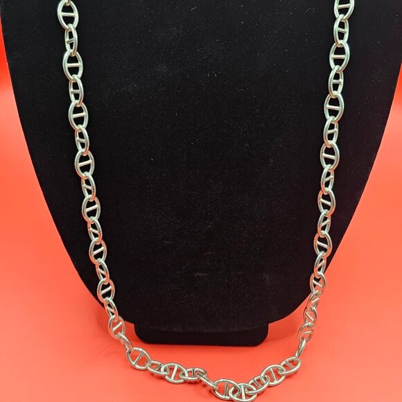 Milor Jewelry - Milor Italy 925 Sterling Silver 36” Heavy Statement Chain Necklace 98g